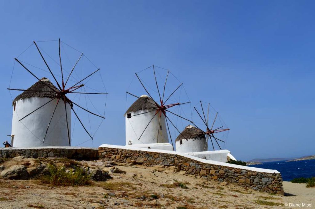 Chora Windmills. Mykonos, Greece