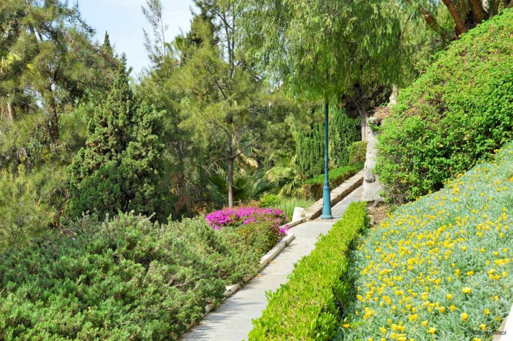 Gardens on Walkway to Gibralfaro in Malaga