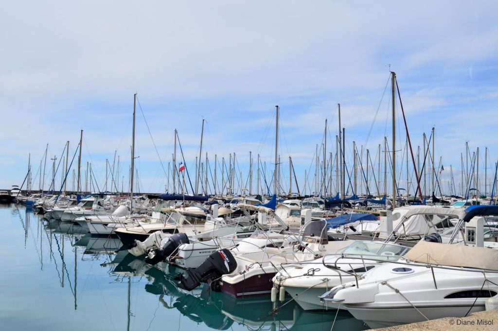 Harbour full of Sailboats. French Riviera