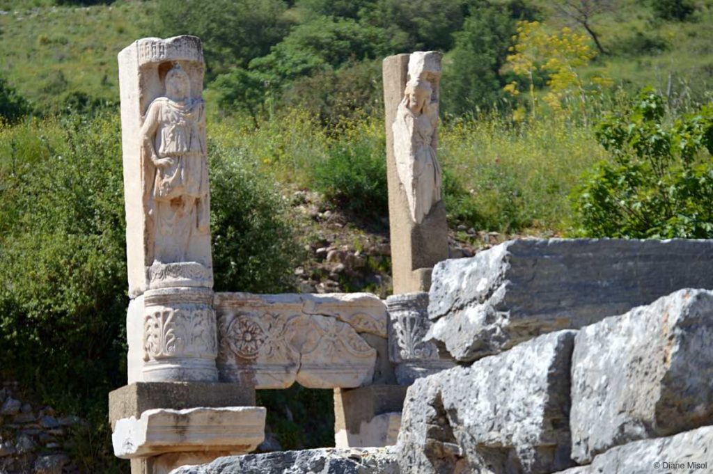 Lonely Pair Lost in Time. Ephesus, Turkey