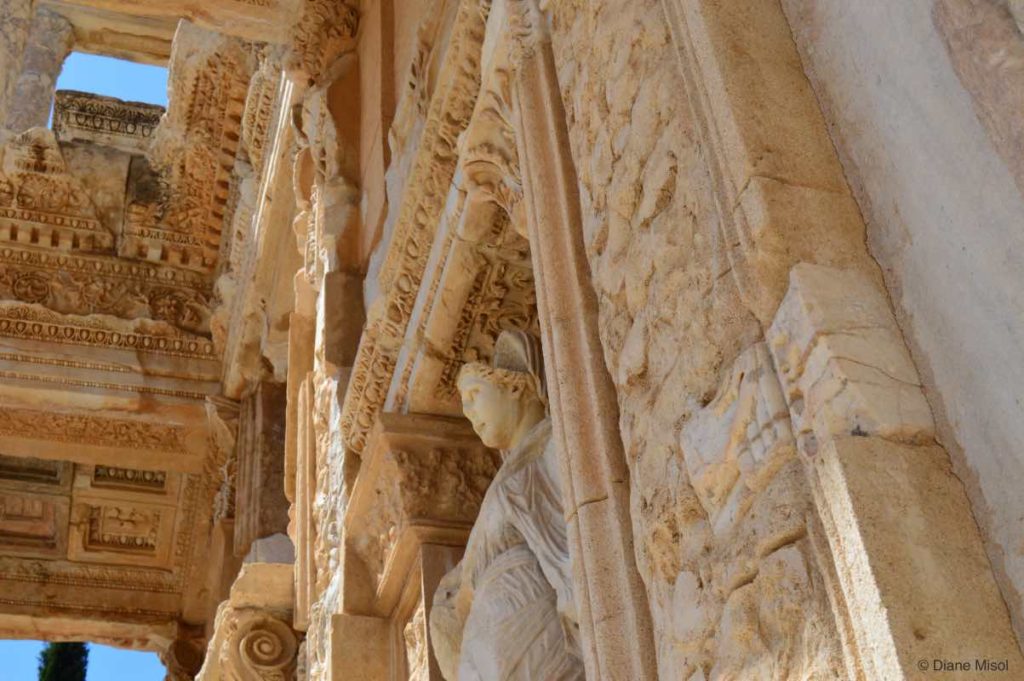 Looking Up in the Library of Celsus. Ephesus