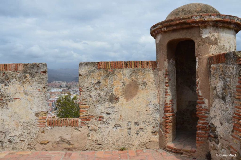 Lookout Tower. Gibralfaro Castle, Malaga, Spain