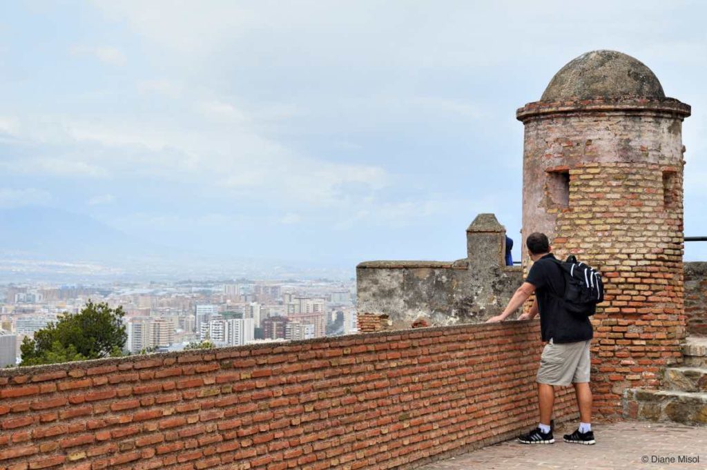 Taking in the Views from Gibralfaro Castle, Malaga