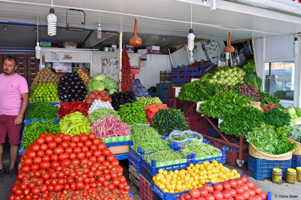 Vegetable Stand at the Market, Bodrum, Turkey