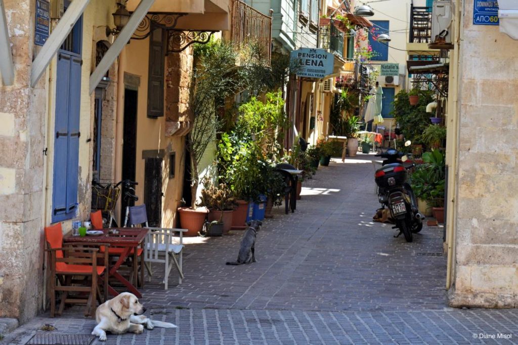 Vacation speed in Chania, Crete, Greece