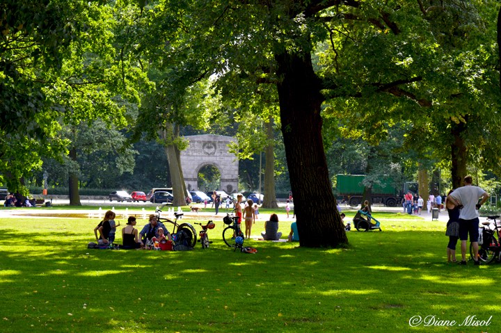 People Enjoying Treptower Park, Berlin