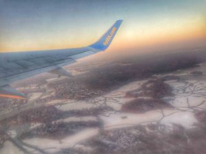 Air ukraine view from window
