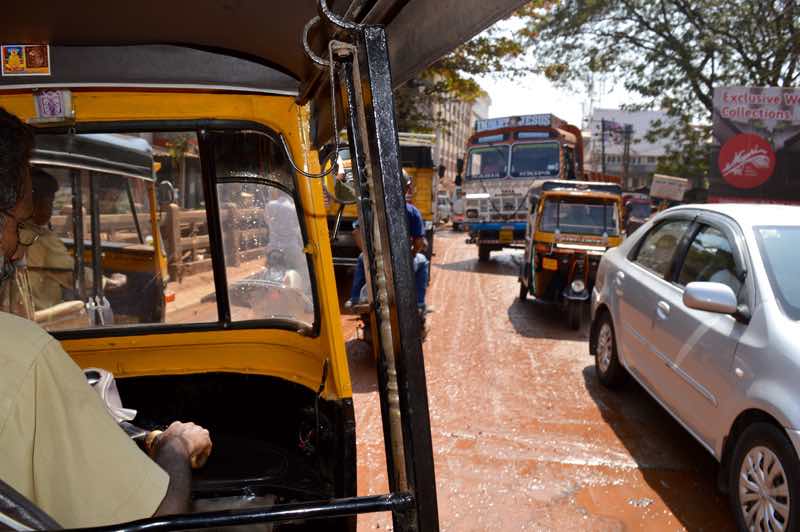 Tuk Tuk Street View - New Mangalore, India