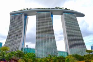 The Marina Bay Sands Hotel, view from the Gardens - Singapore