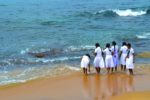 School Girls Play in the Water - Colombo, Sri Lanka