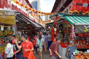 Vibrant Chinese New Year Street Market - Singapore