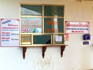 Shuttle Bus Ticket Sales - Laos Thai Border