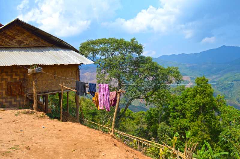 Stilt House on a Hill - Laos