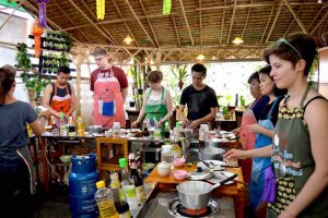 Concentration at a Chiang Mai Cooking School