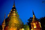 Golden Pagoda - Chiang Mai, Night