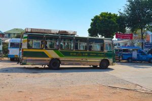 A green bus, but not The Green Bus - Chiang Rai