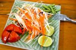 Papaya Salad Vegetables - Chiang Mai, Cooking School