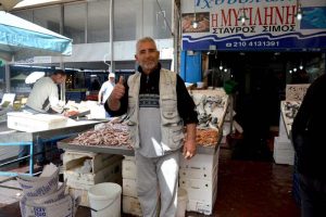 Friendly Sales Man at Market - Piraeus, Greece