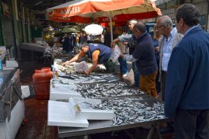 Sardine Stand at the Market - Piraeus, Greece