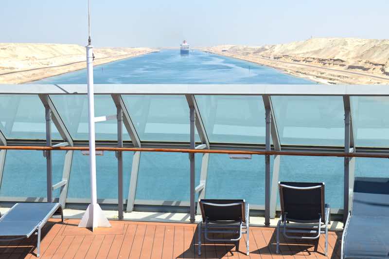 Suez Canal View from the Back of the Ship - 0017