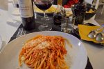 Bucotini Amictriana at the Restaurant Il Boccone d'Oro - Civitavecchia