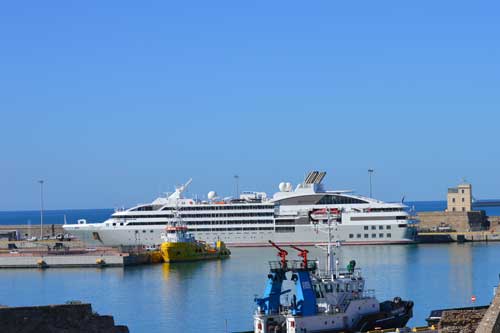 Luxury Cruise Ship Ponant in Civitavecchia - Port of Rome