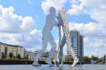 Molecule Man Sculpture, Berlin by American Artist Jonathan Borofsky - Spree River, Berlin -0494