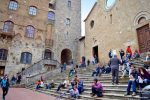 Stairs in City Square - San Gimignano, Italy - Cruise Port Livorno