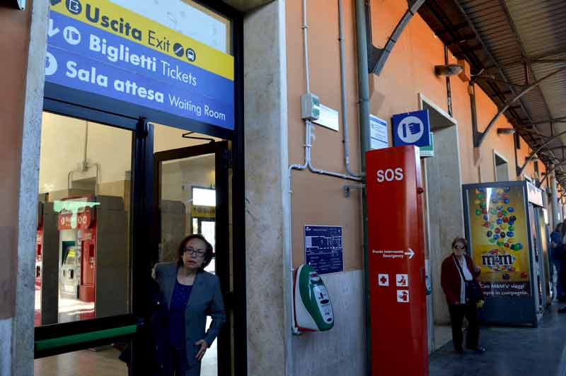 Tickets and Waiting Area - Train Station, Civitavecchia to Rome -0002