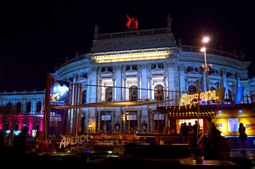 Burgtheater, Vienna - Theater at Night