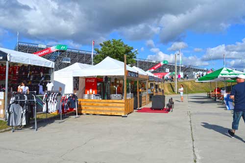 Many Food and Souvenir Booths - F1 Hungaroring, Hungary