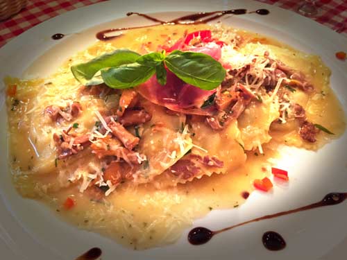 Raviolini at Al Colosseo Italian Restaurant - Berlin, Germany