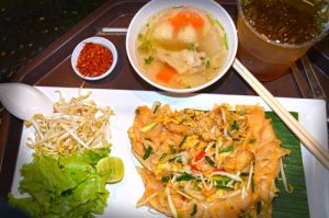 Soup, Pad Thai, Iced Tea - Yum Saap, Don Muang Airport, Bangkok