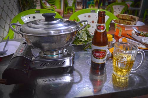 Vietnam Treasures: Saigon Beer & Seafood Hotpot - Quan Oc Binh Dan 30k Restaurant, Phu Quoc
