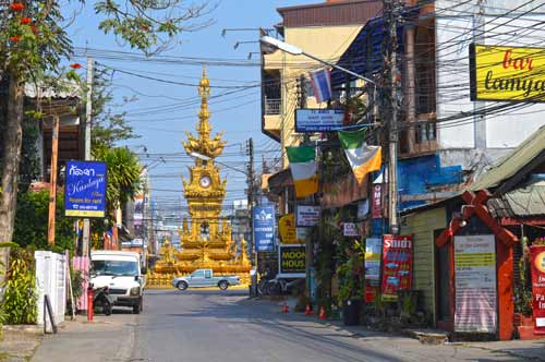Clocktower from a Side Street - Chiang Rai