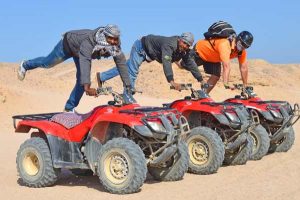 Goofing Around with the Quad Safari Guides from Serenity Makadi Bay, Egypt