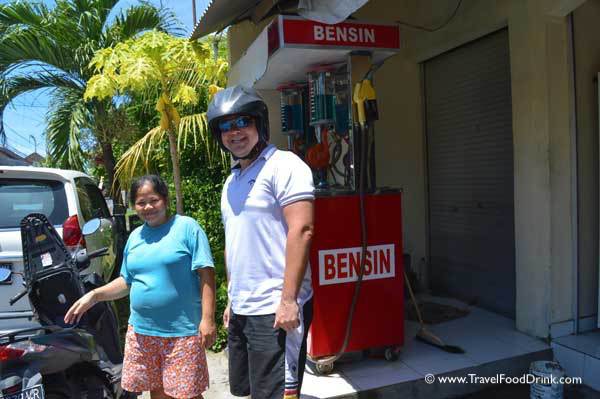 Filling Gas into our Motorbike - Canggu, Bali