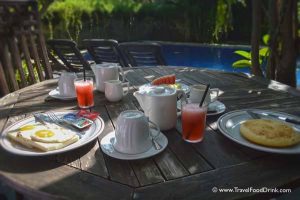 Poolside Breakfast - Grand Bimasena Hotel - Legian, Kuta-Bali